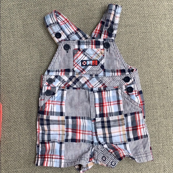 Little Me short overalls with matching polo shirt - Picture 2 of 8